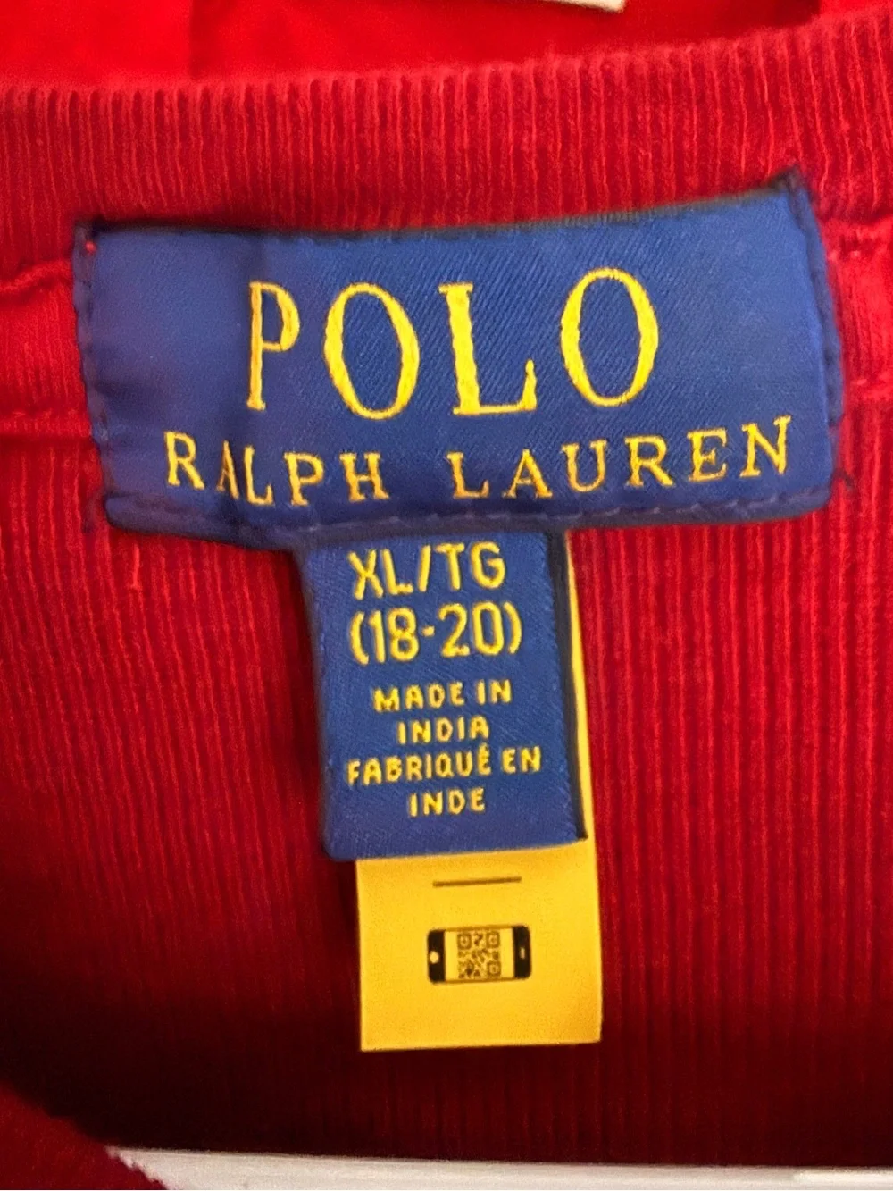 Ralph Lauren Boys Red Crewneck Sweater with Polo Pony